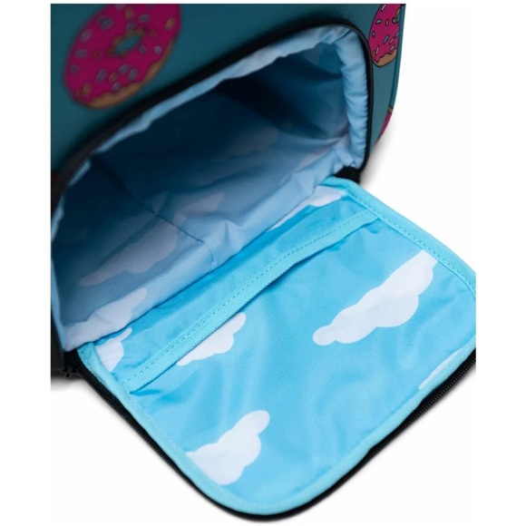 NEW Herschel Supply Co x The Simpsons Novel Homer Bart Simpson Donut Duffel Bag - Picture 13 of 15